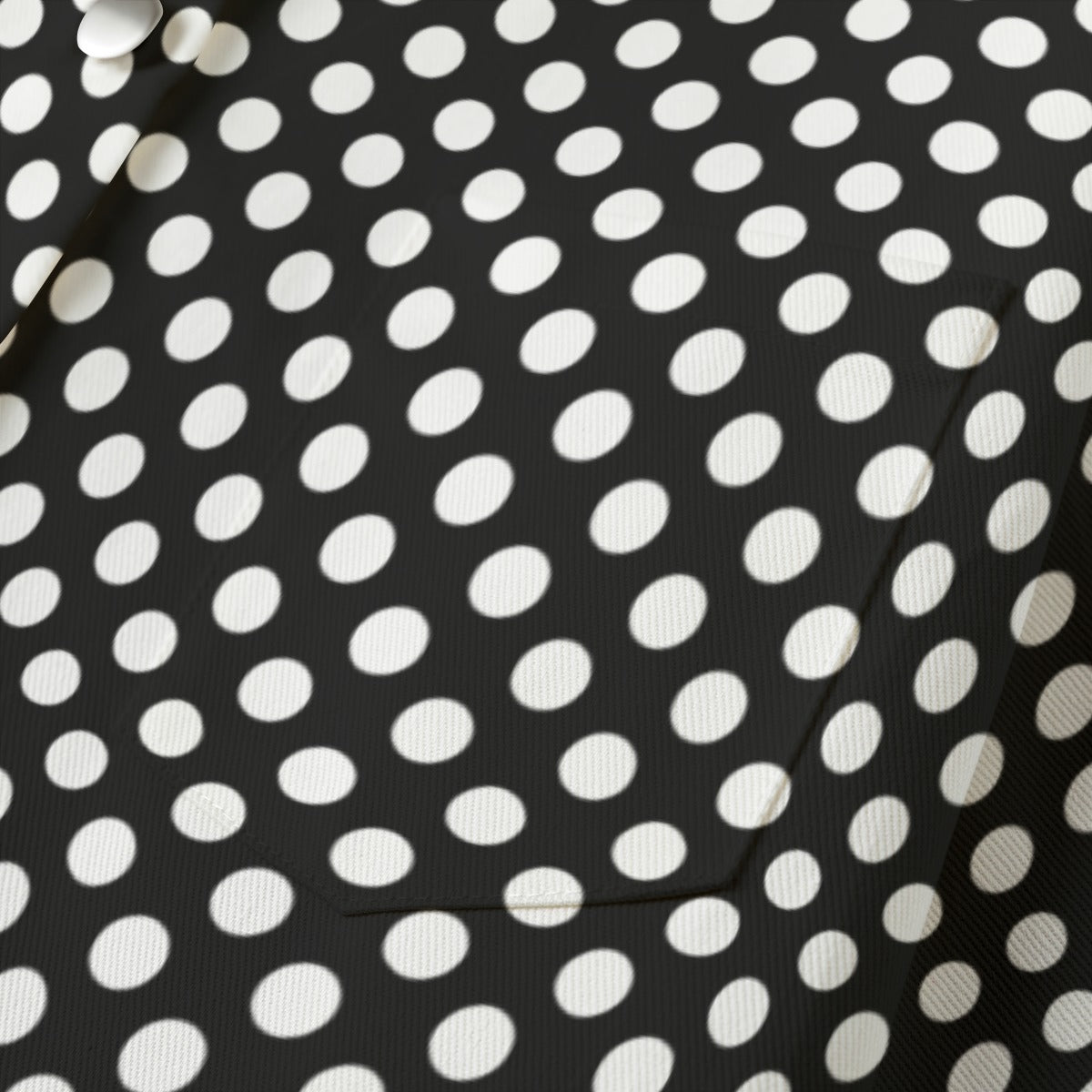 MCM Black Polka Dot Women's Cropped Jacket - White and Black Short Jacket