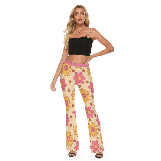 Retro Hippie Go-Go Flare Pants- Wide Leg Pants