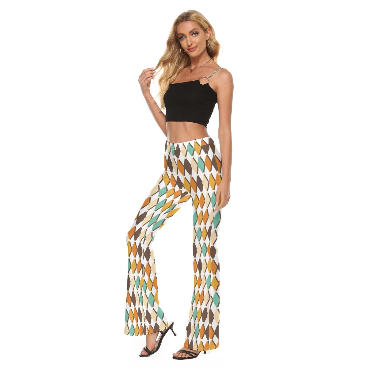 Retro Hippie Go-Go Flare Pants - Wide Leg Pants