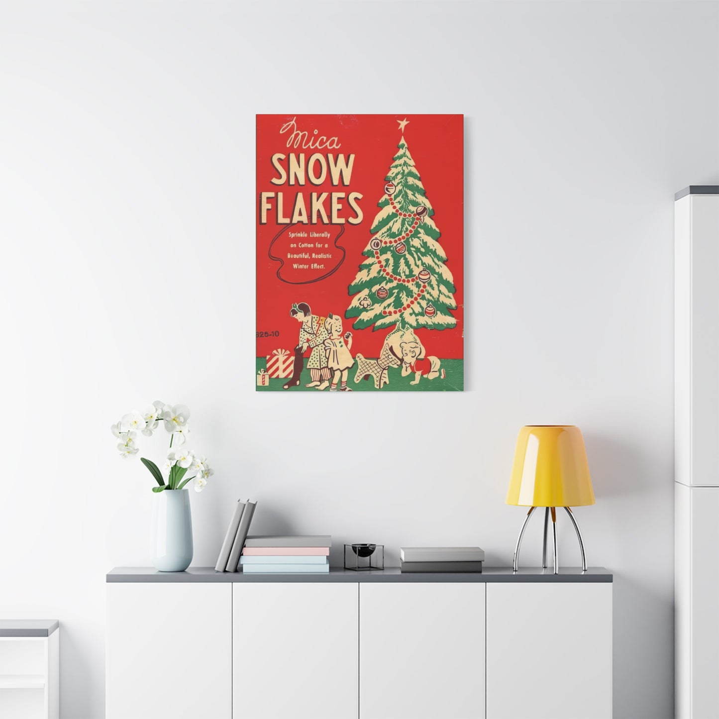 Snow Flakes Matte Canvas, Stretched, 1.25"