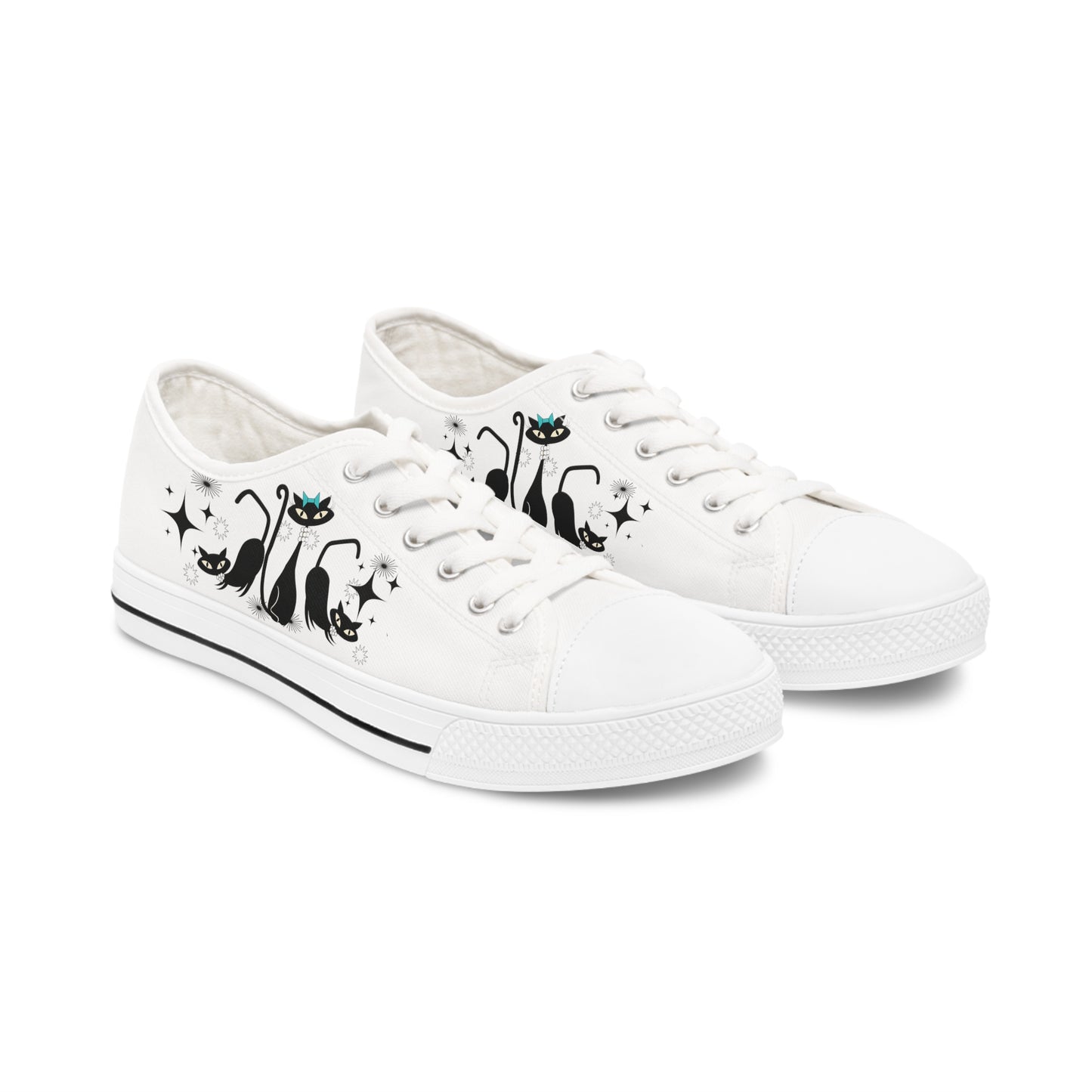 Atomic Cat Women's Low Top Sneakers- Womens Tennis Shoes