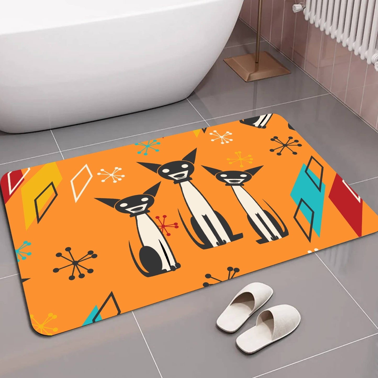 Atomic Dog Bathroom Door Mat