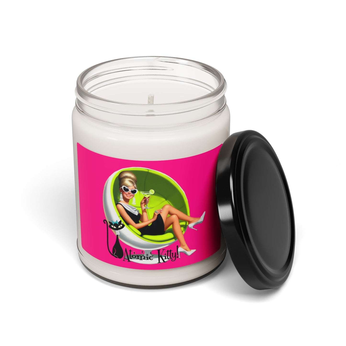 Atomic Kitty Scented Soy Candle, 9oz