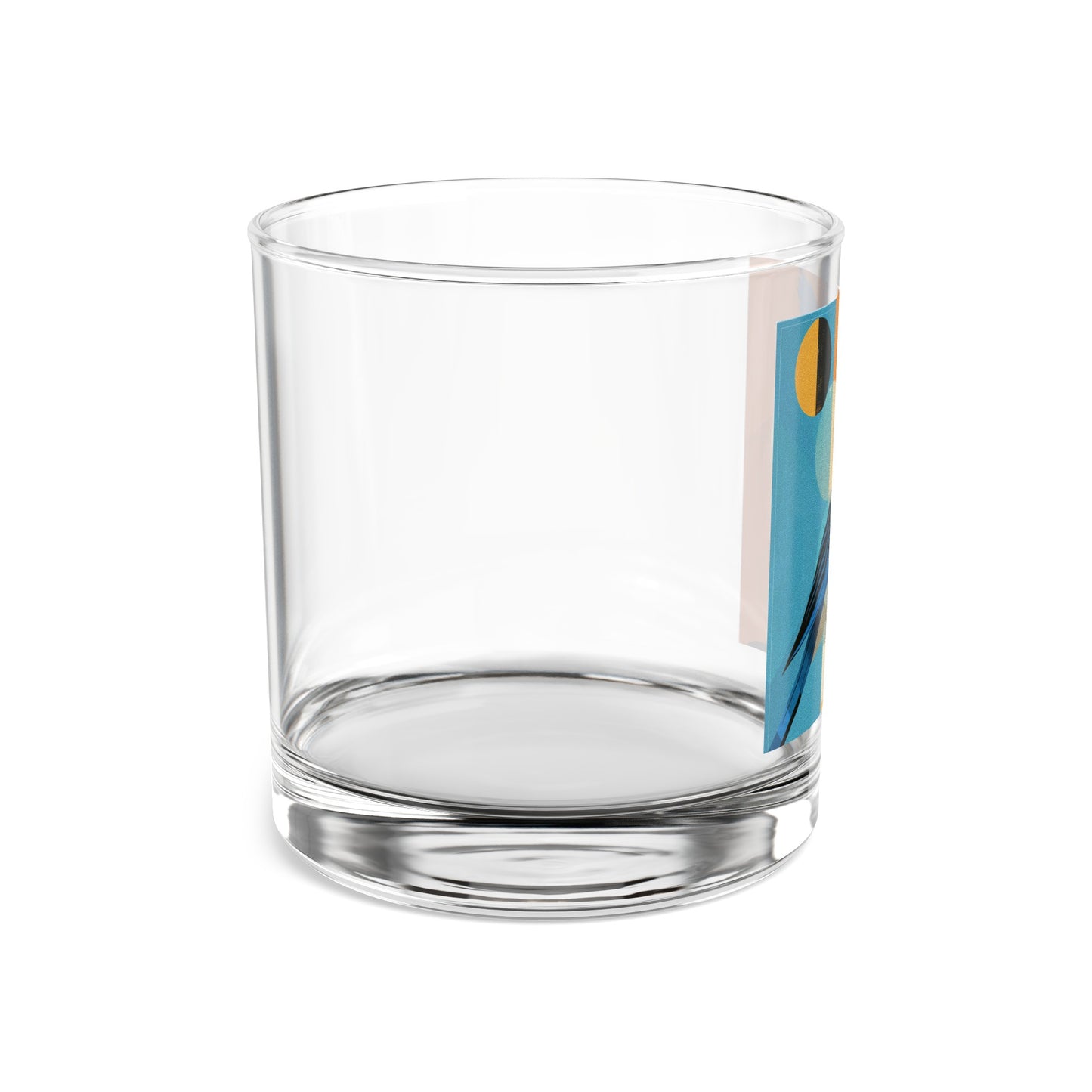 MCM Mid Mod Blue Jay Rocks Glass, 10oz