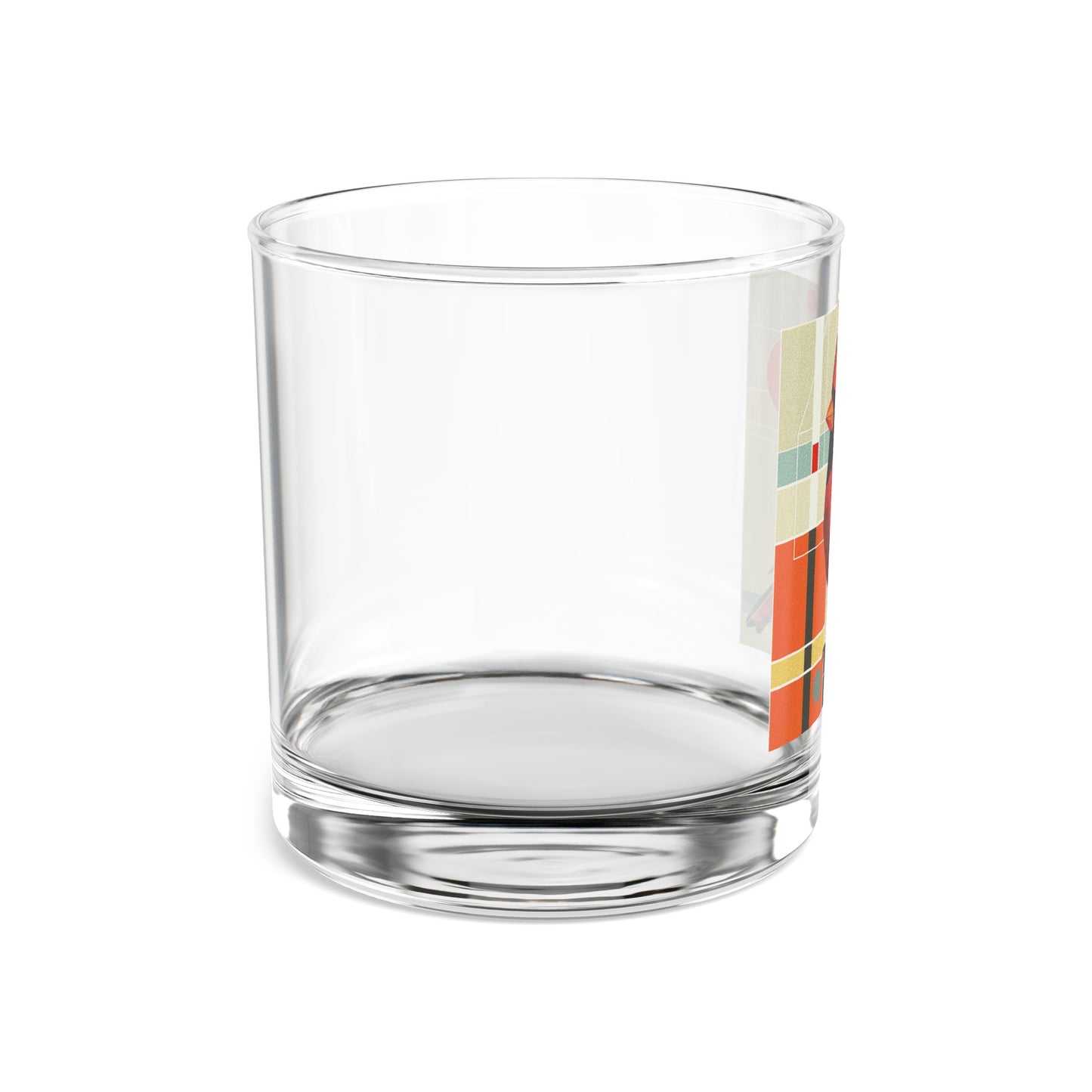 MCM Mid Mod Cardinal Rocks Glass, 10oz