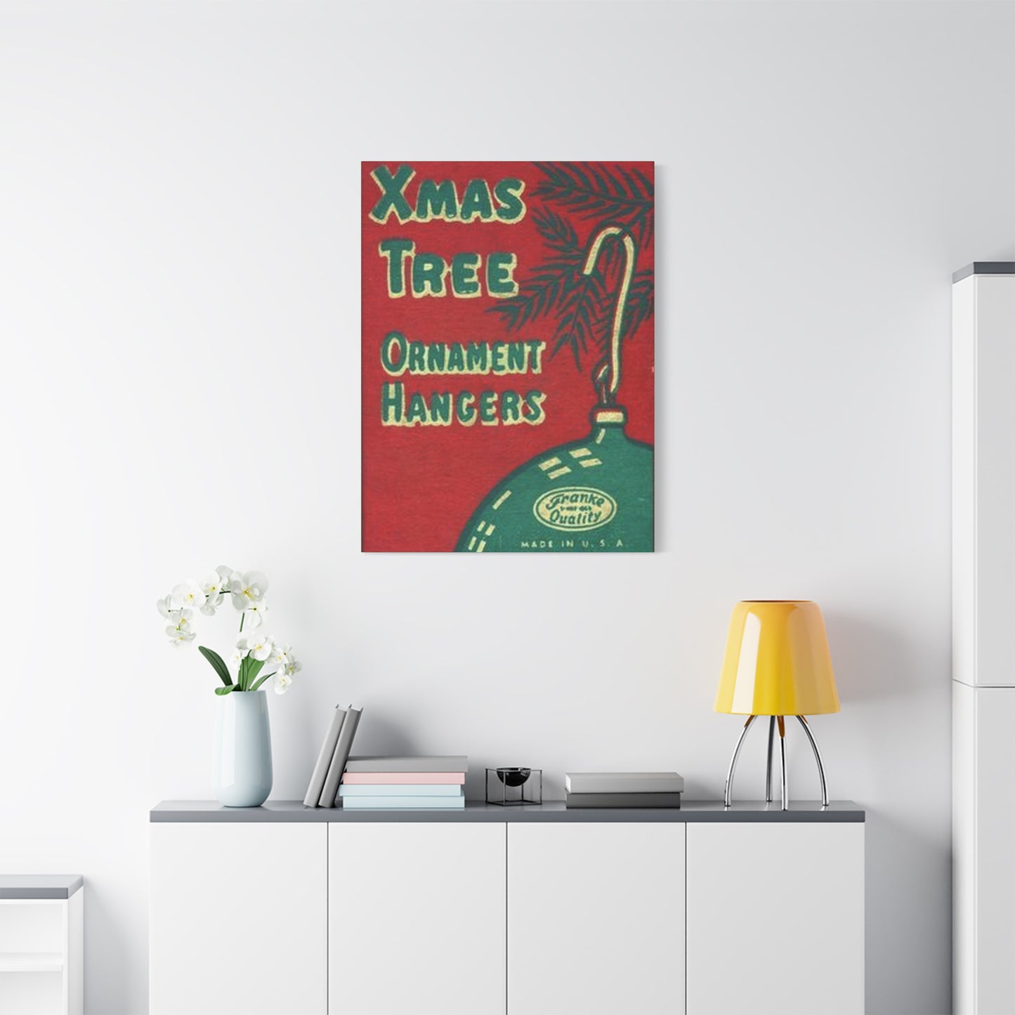Ornament Hangers Matte Canvas, Stretched, 1.25"