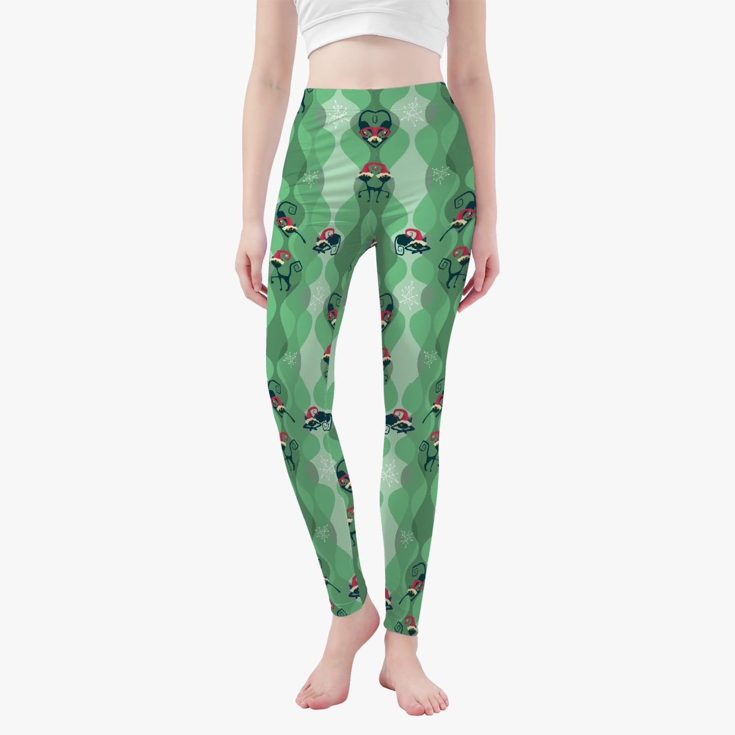 Retro MCM Atomic Cat Yoga Pants