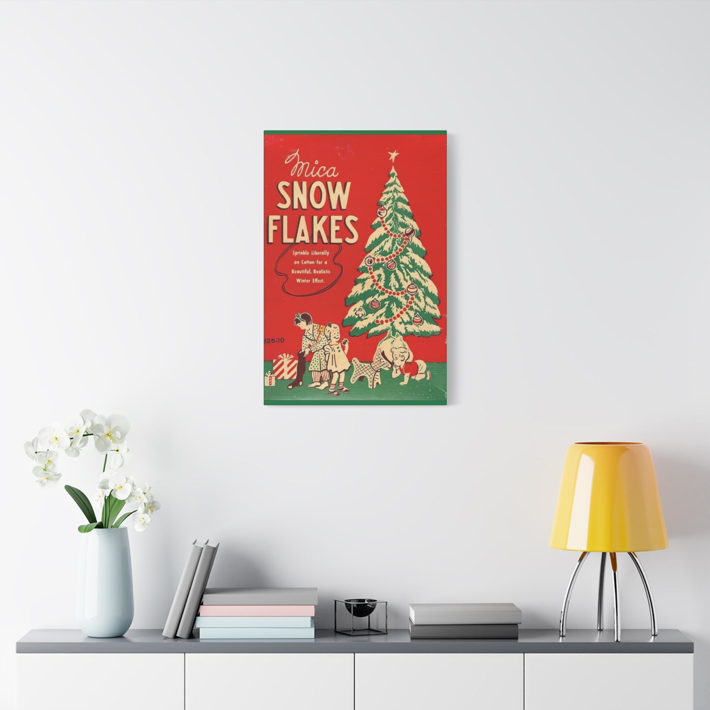 Snow Flakes Matte Canvas, Stretched, 1.25"
