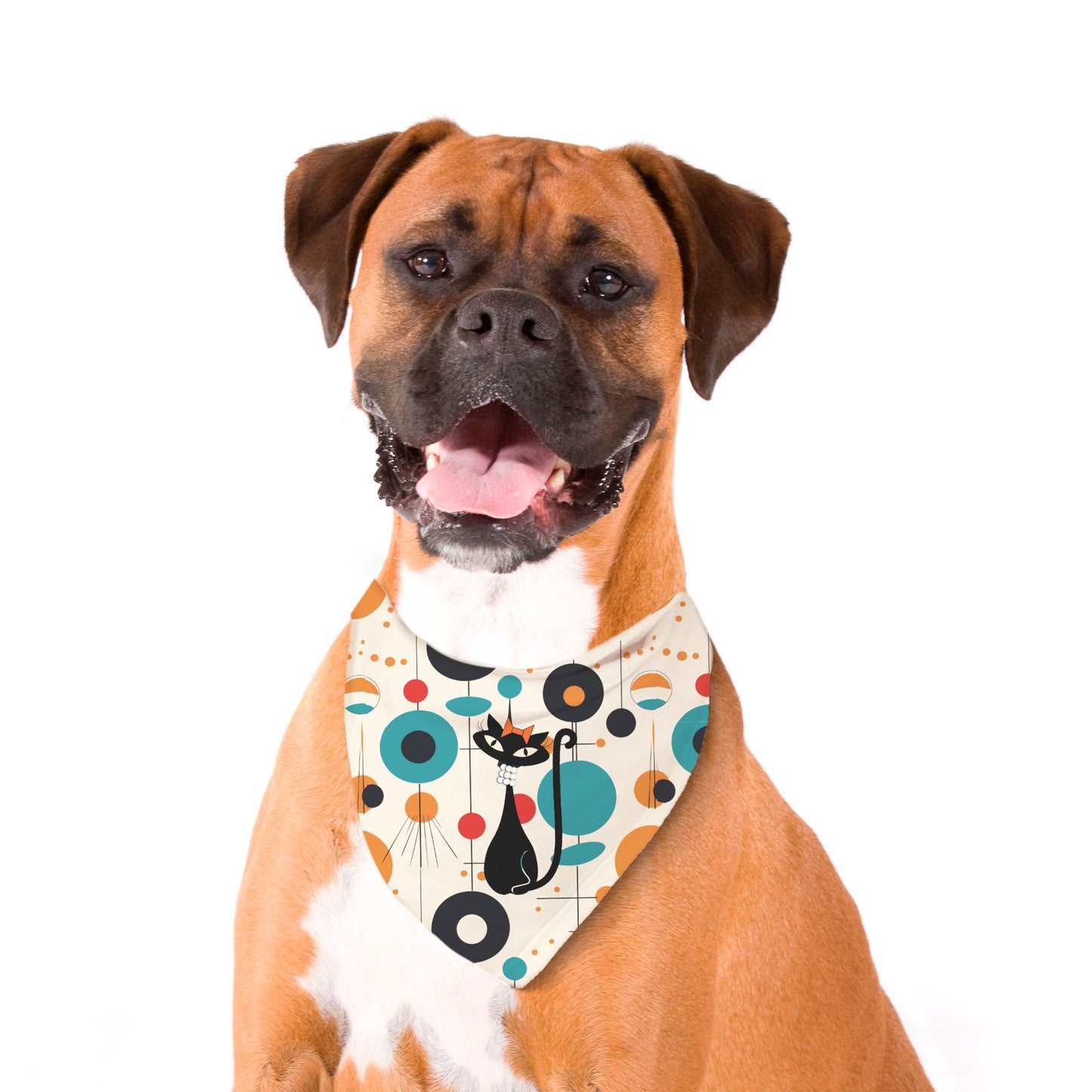 MCM Atomic Cat in Pearls Pet Bandana