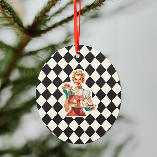 944. Aluminum Round Hanging Ornament