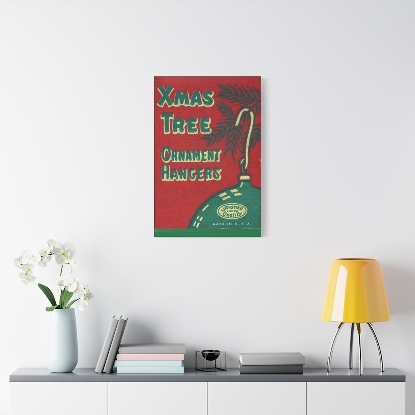 Ornament Hangers Matte Canvas, Stretched, 1.25"