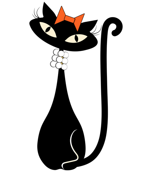 MCM Atomic Cat in Pearls Platter