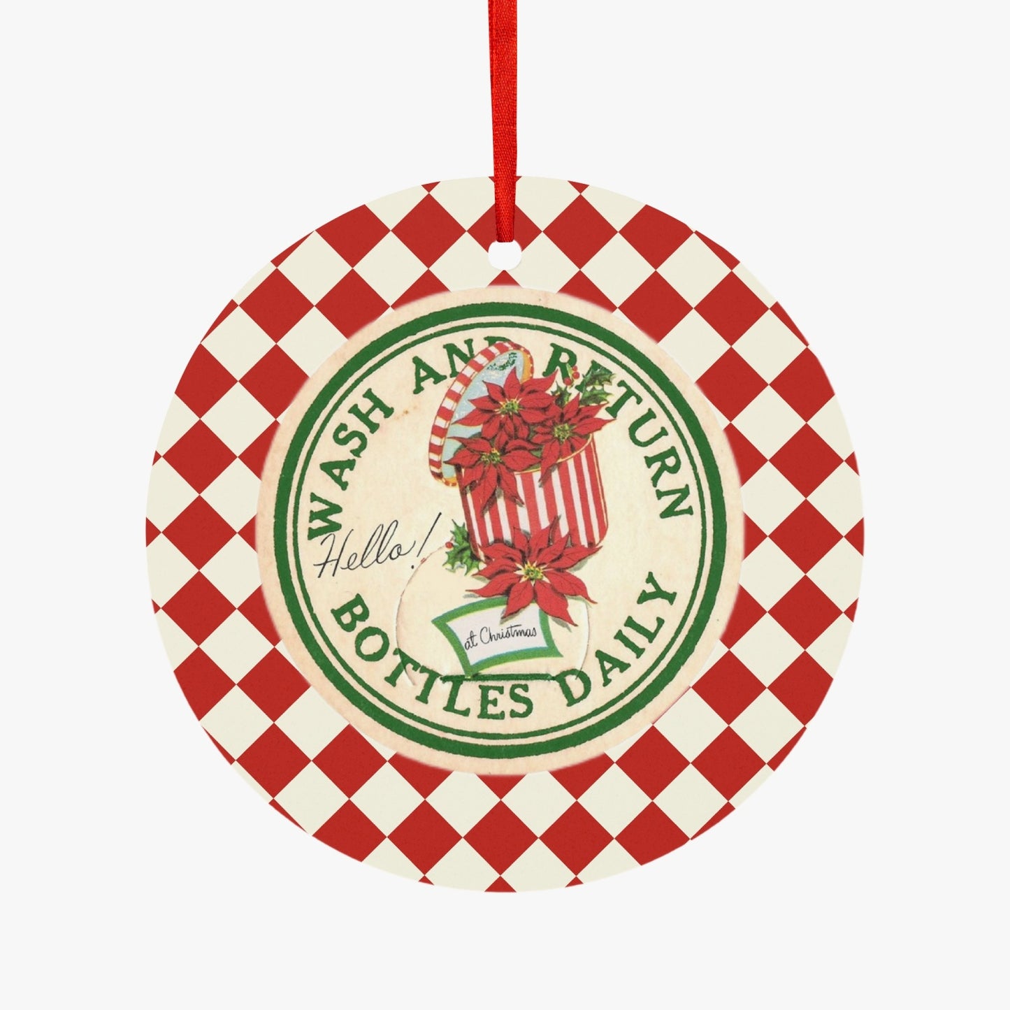 944. Aluminum Round Hanging Ornament