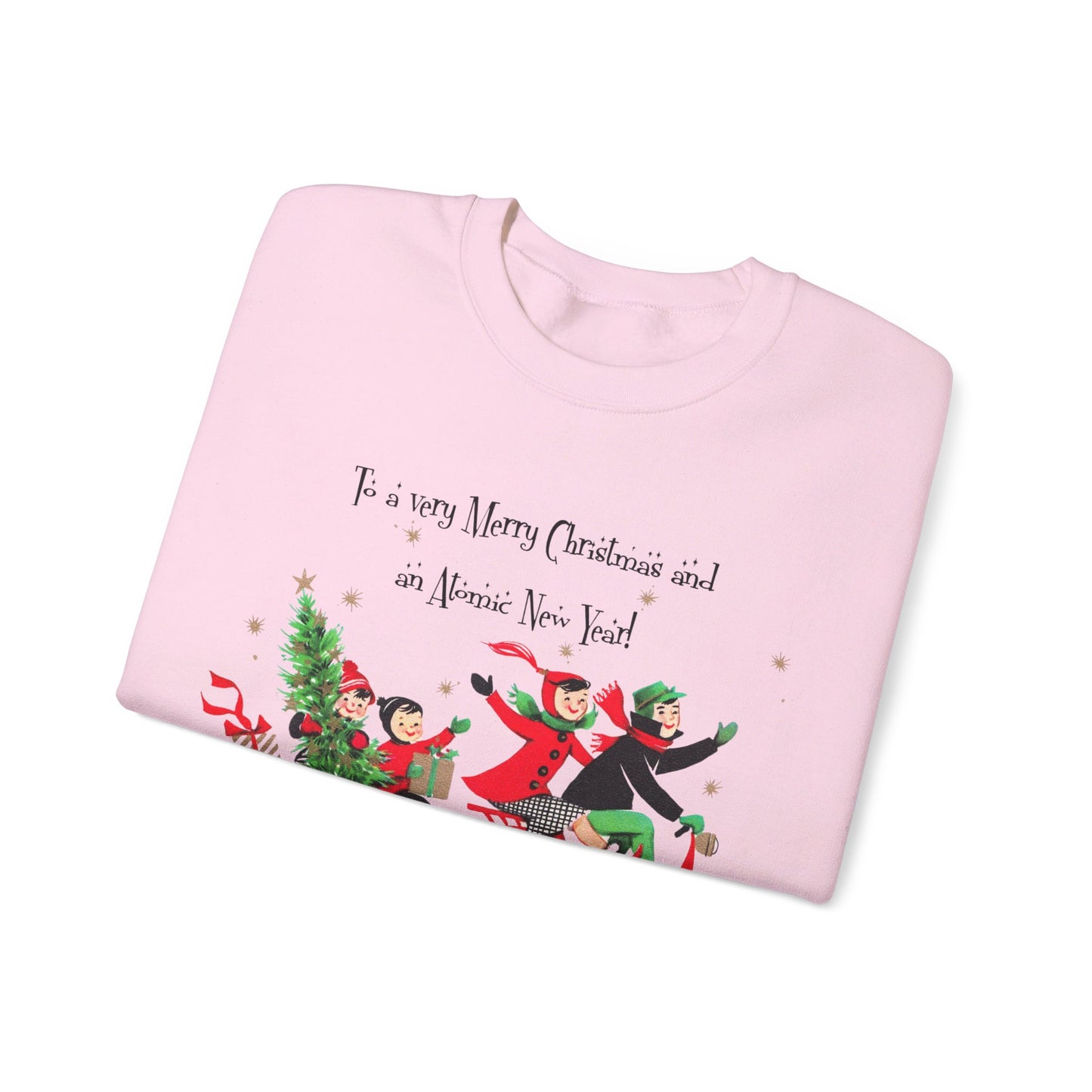 Vintage Christmas Sweatshirt- Unisex Heavy Blend™ Crewneck Sweatshirt