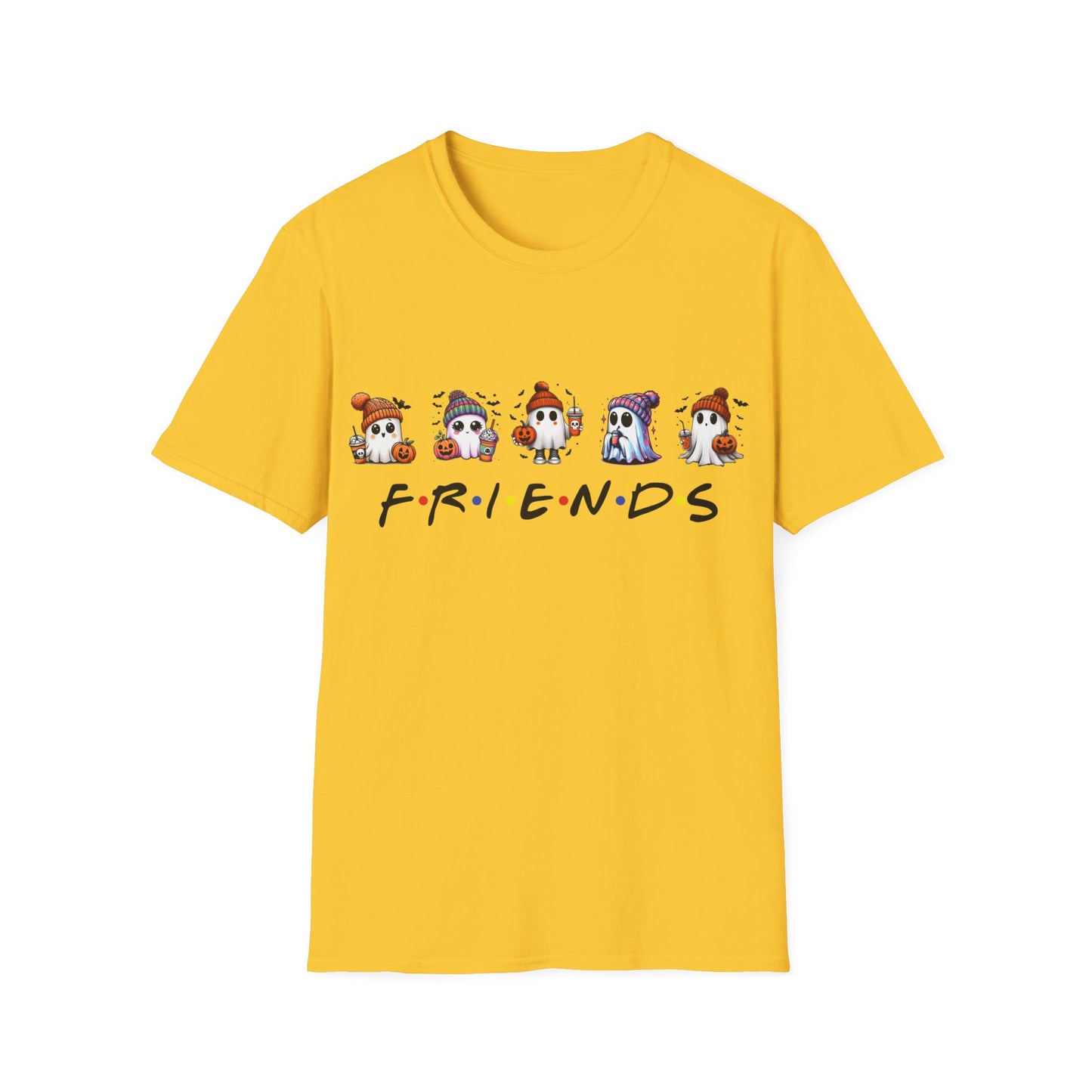 Halloween T-Shirt, Ghost Friends Tshirt, Unisex Softstyle Tee Shirt