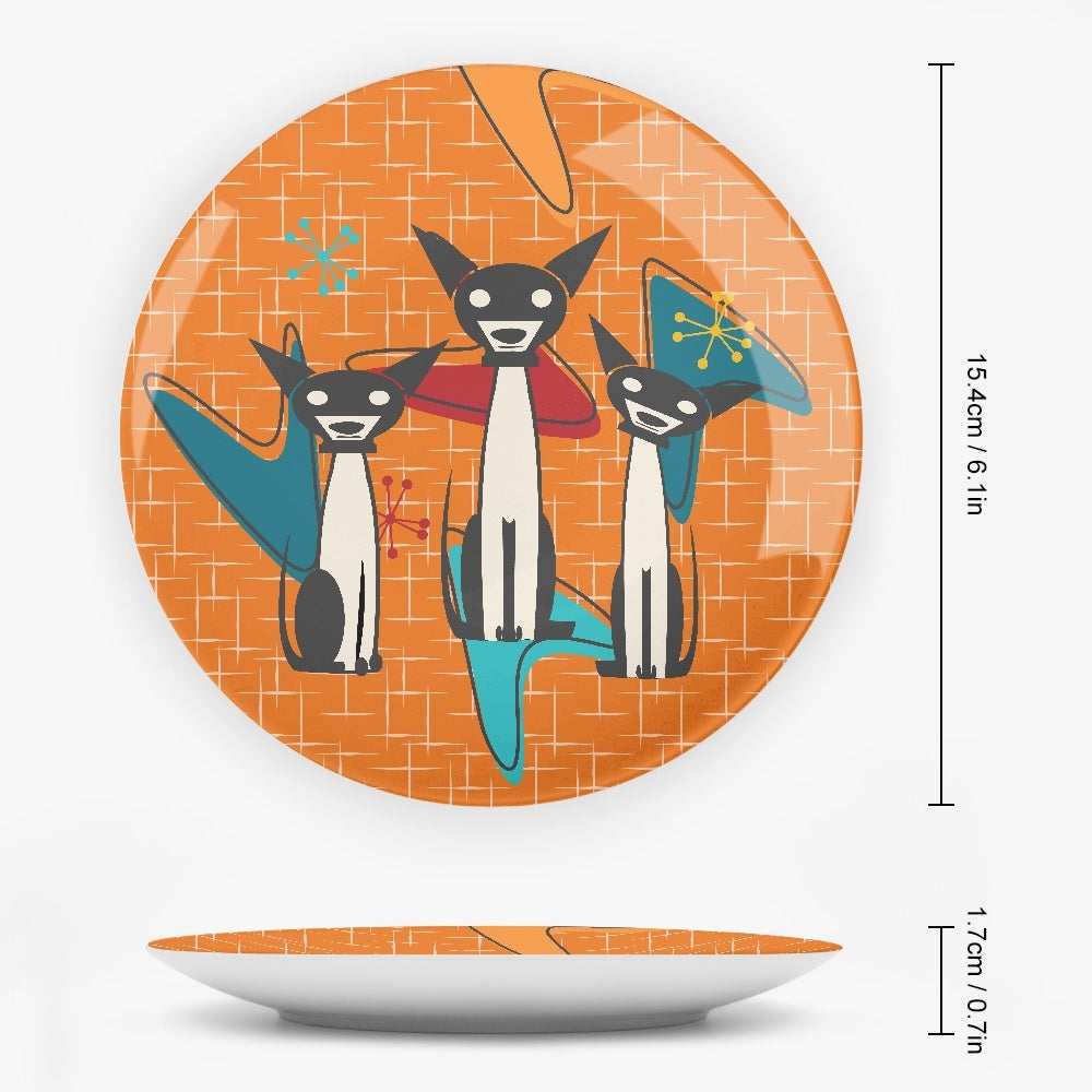 MCM Atomic Dogs Decorative Plates