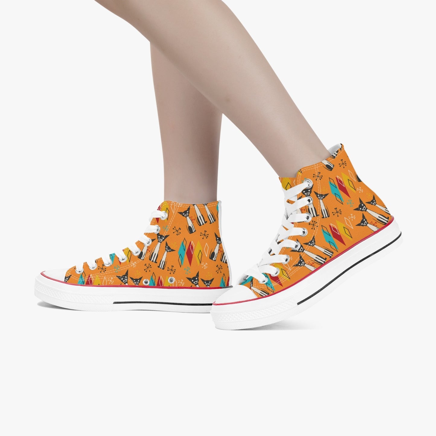 MCM Atomic Dog High-Top Canvas Shoes