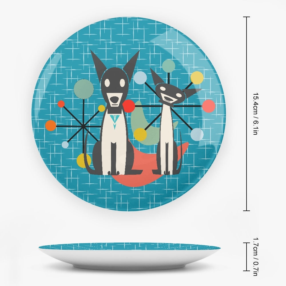 Atomic Dogs Ceramic Decorative Plates