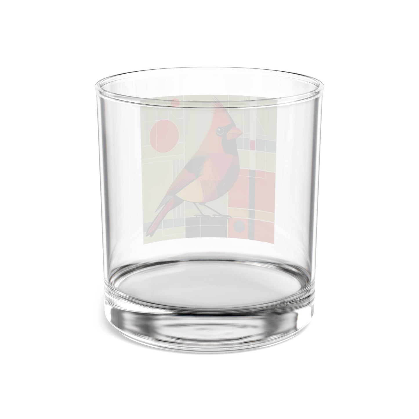 MCM Mid Mod Cardinal Rocks Glass, 10oz
