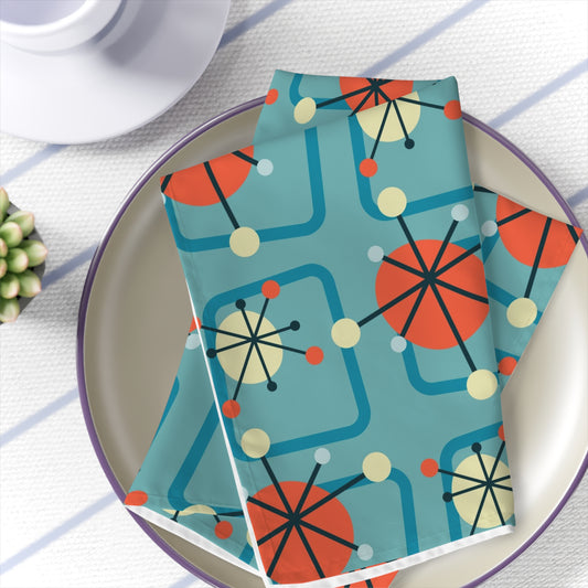 Atomic Starburst Decor Napkins Set of 4