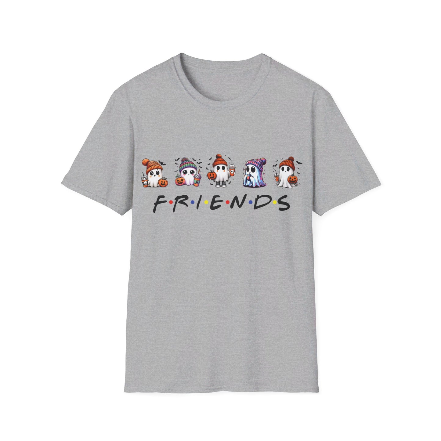 Halloween T-Shirt, Ghost Friends Tshirt, Unisex Softstyle Tee Shirt