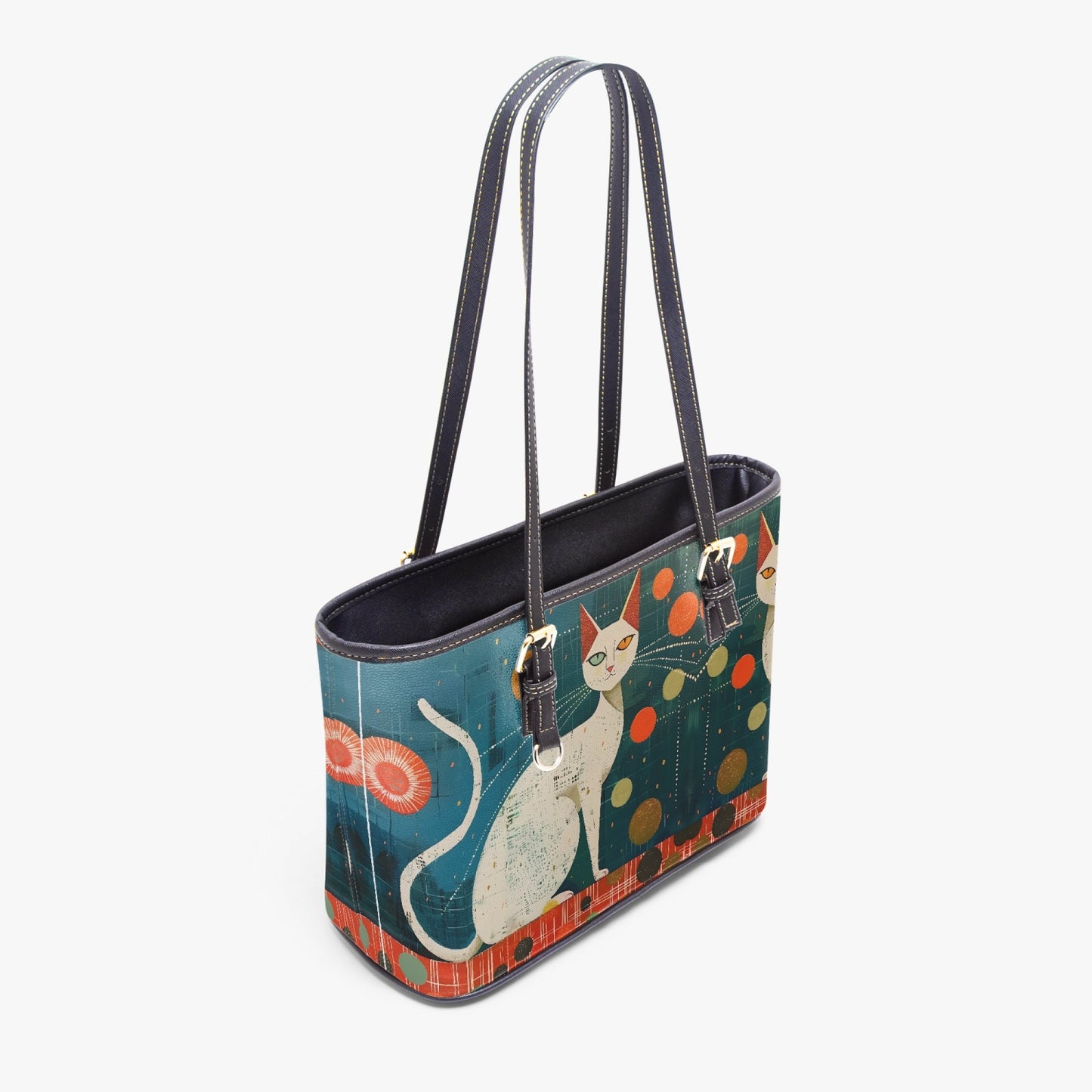 MCM Sphynx Large Leather Tote Bag