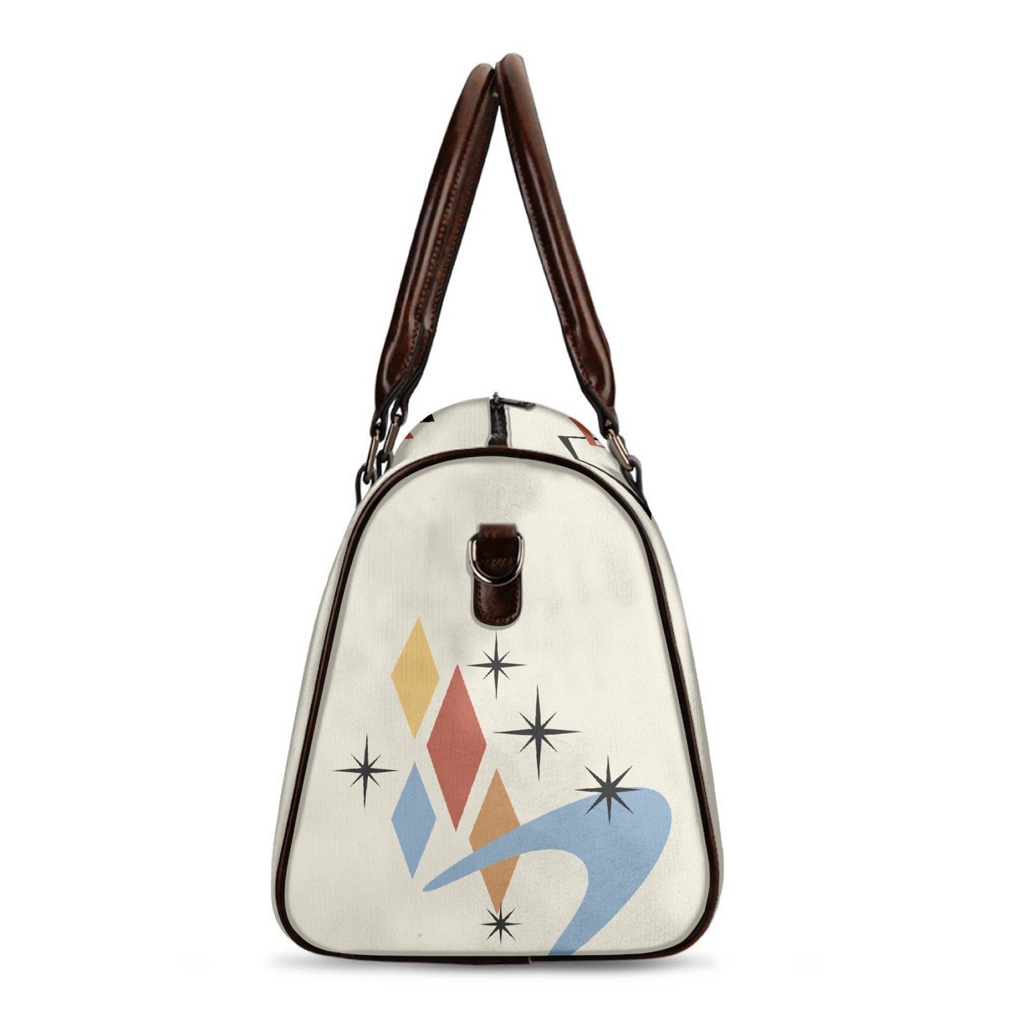 Atomic Cat in Pearls Duffle Weekender Bag