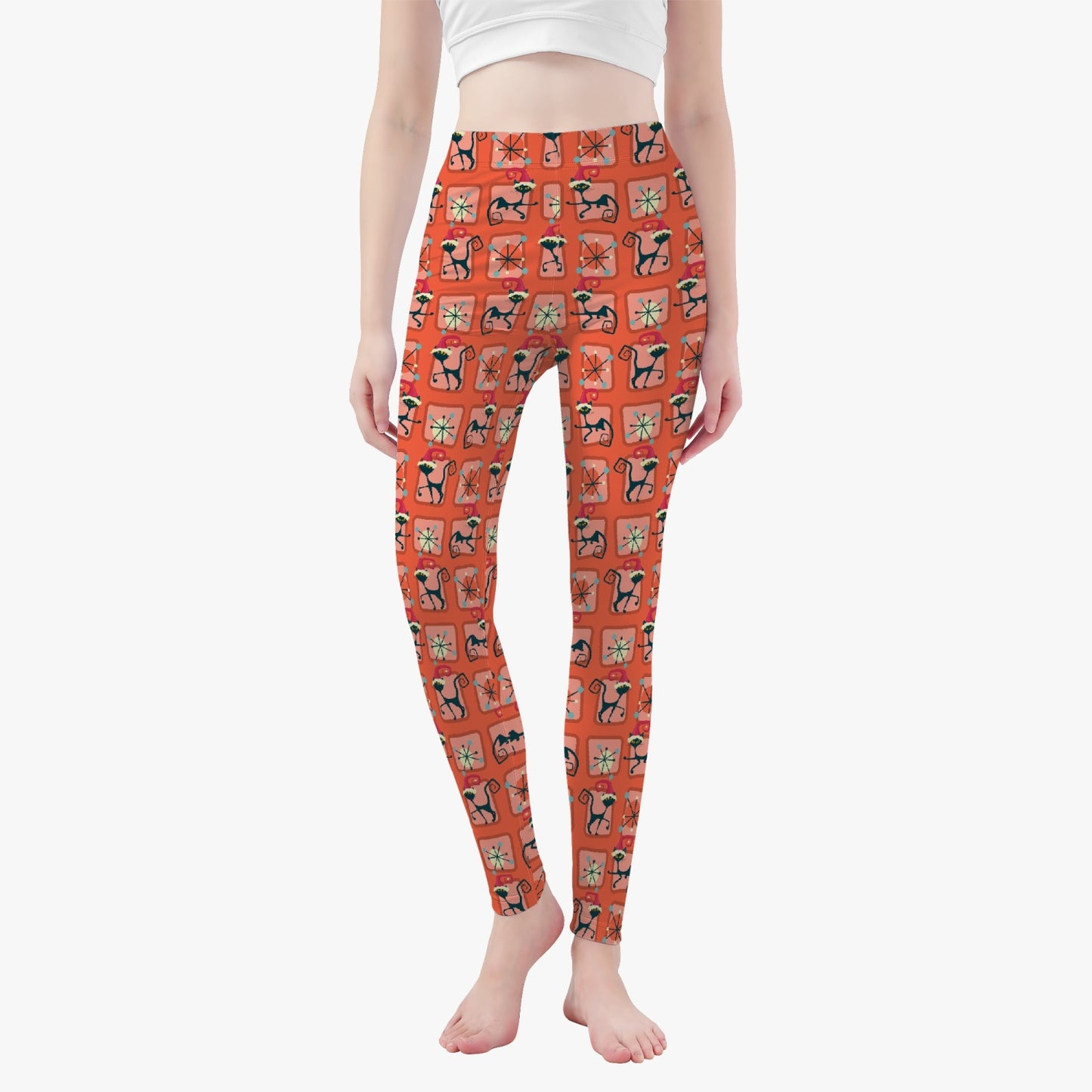 Atomic Cat Christmas Yoga Pants