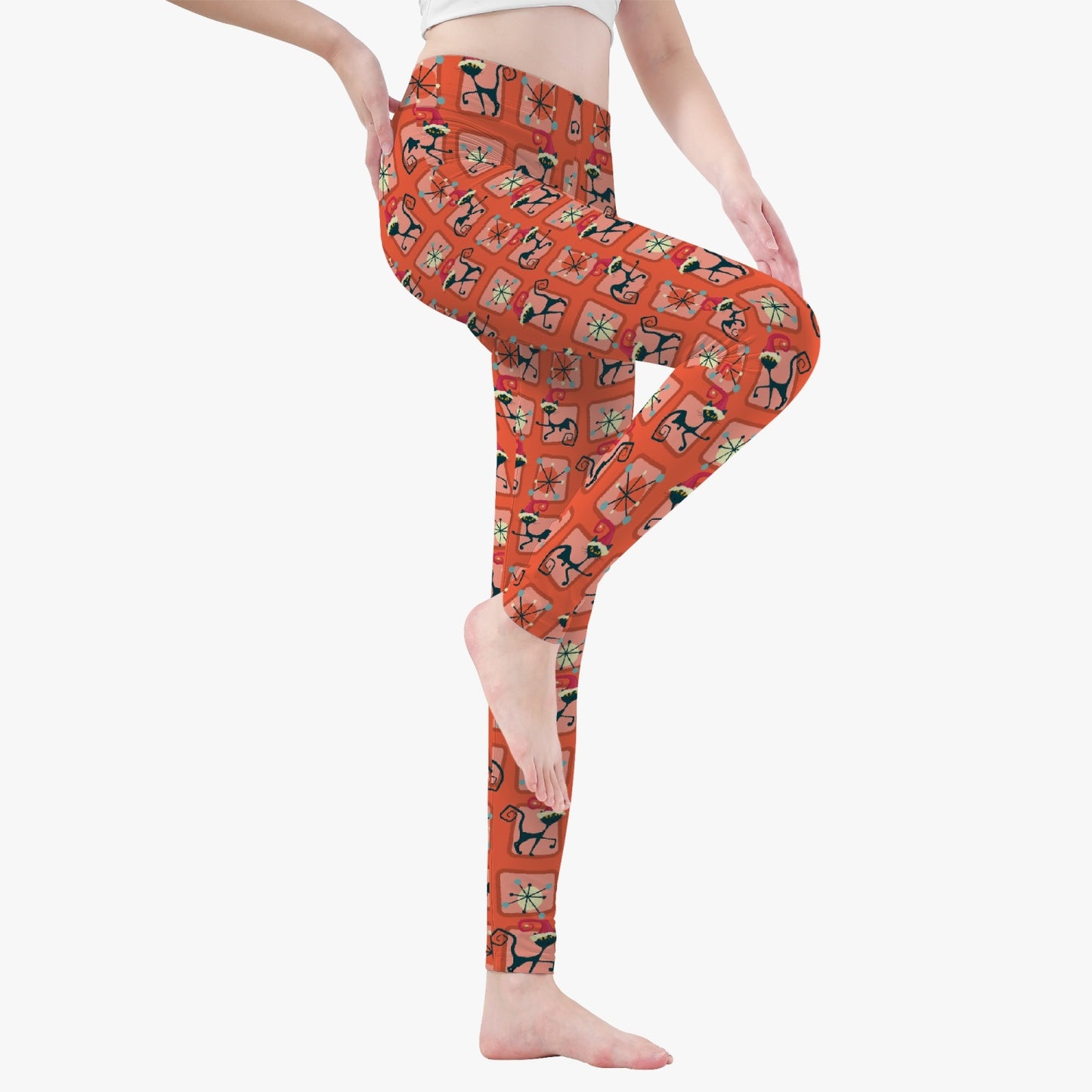 Atomic Cat Christmas Yoga Pants