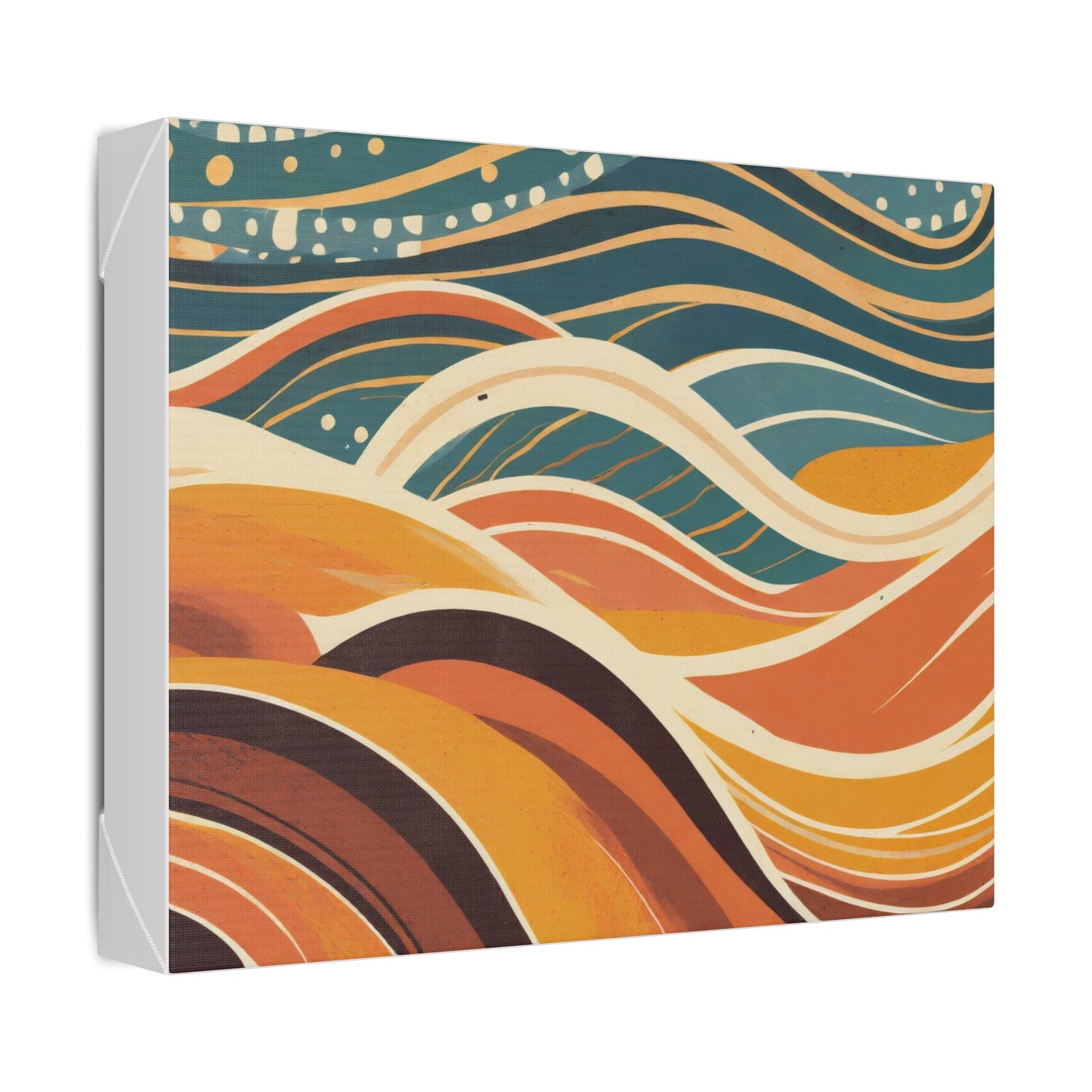 MCM Groovy Waves Canvas