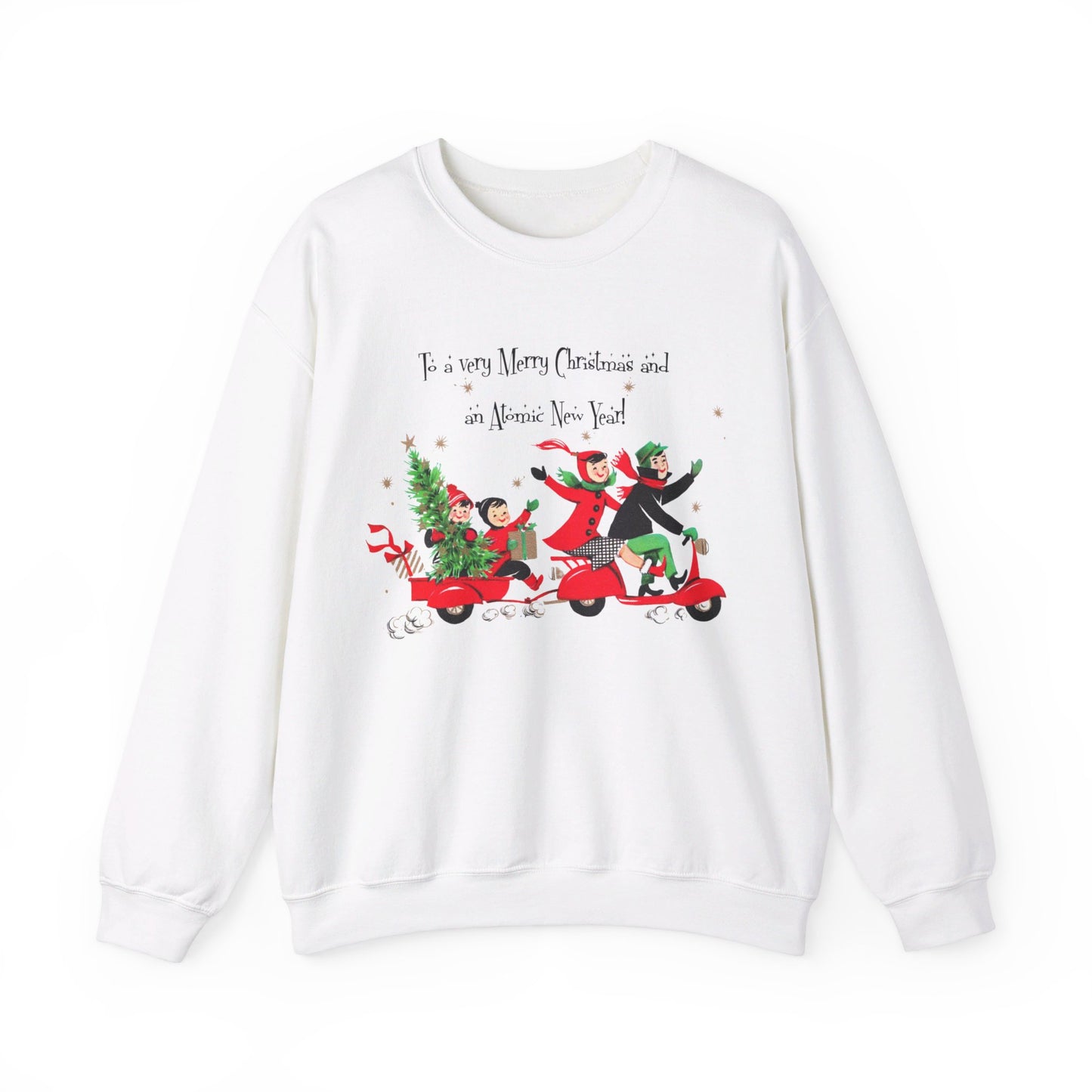 Vintage Christmas Sweatshirt- Unisex Heavy Blend™ Crewneck Sweatshirt