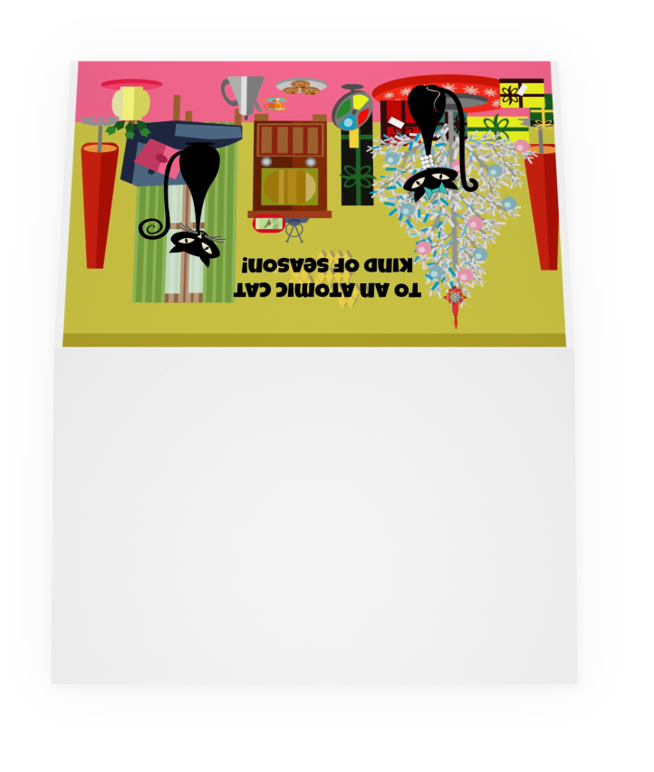 MCM Retro Christmas Cards- Holiday Cards for Business or Personal
