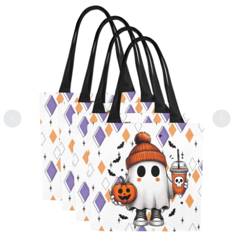 Halloween Trick or Treat Bag, MCM Tote Bag.Set of 4- MCM Carry-all handbag