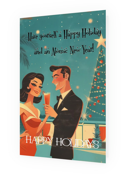 MCM Retro Christmas Cards- Holiday Cards for Business or Personal