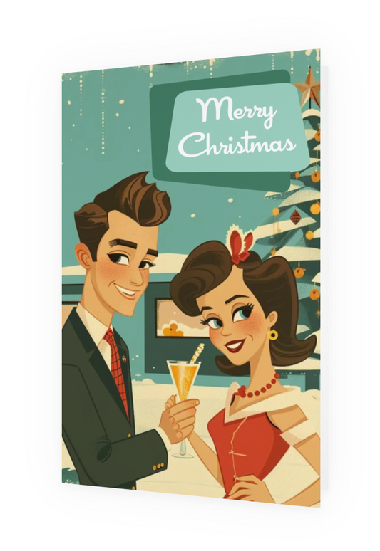 MCM Retro Christmas Cards- Holiday Cards for Business or Personal