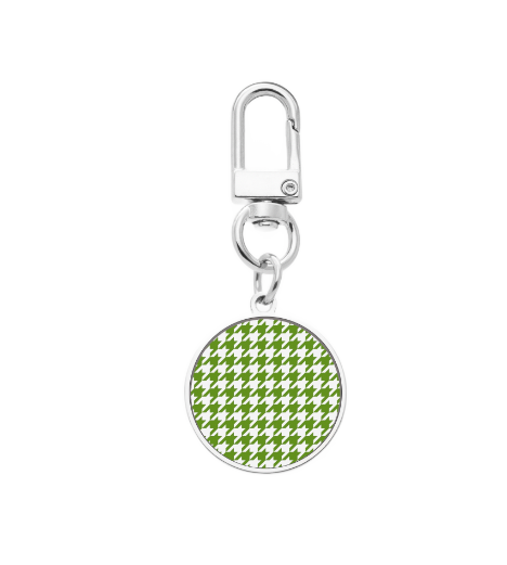 Green Houndstooth Handbag Bundle, Wallet, Coin Purse, Sunglass Case and Keyring - 1950s Houndstooth Pattern Gift Set