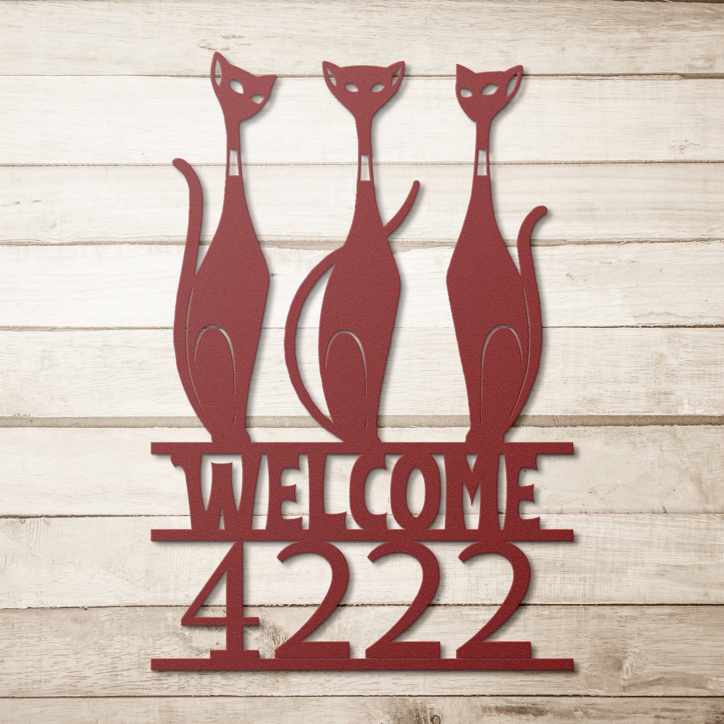 Sexton Cats Welcome Address Sign