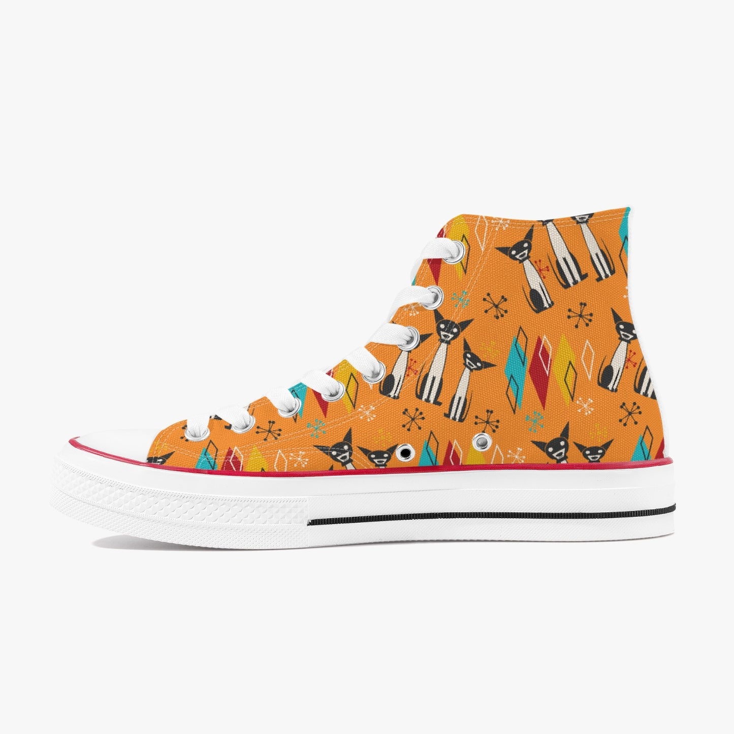 MCM Atomic Dog High-Top Canvas Shoes