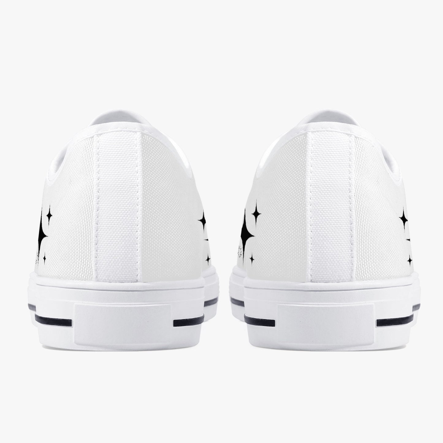 MCM Atomic Cat Classic Low-Top Canvas Shoes - Unisex White/Black