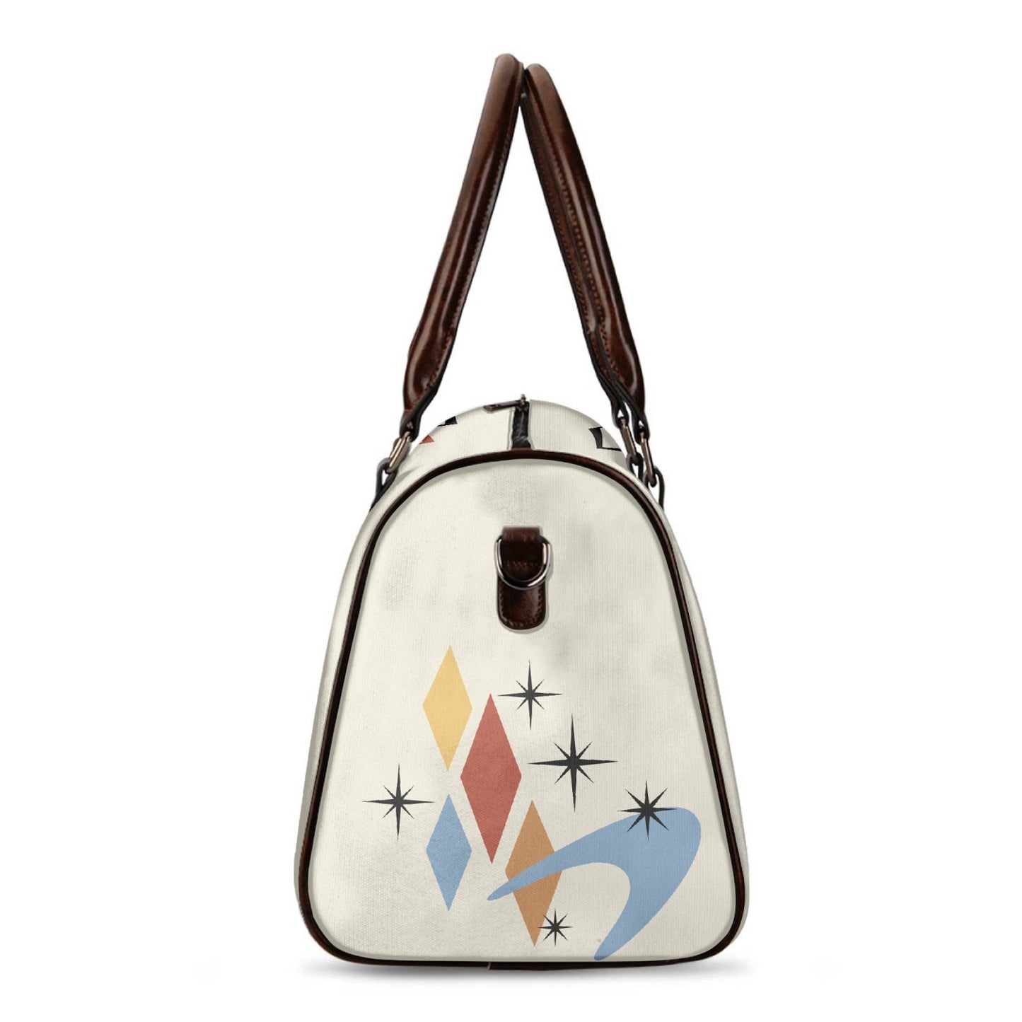 Atomic Cat in Pearls Duffle Weekender Bag