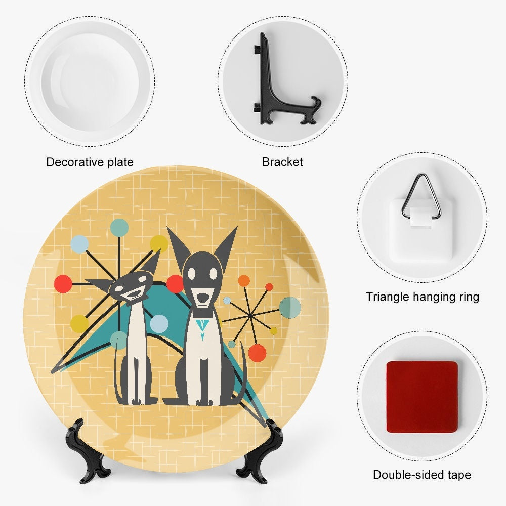 Atomic Dogs Ceramic Decorative Plates