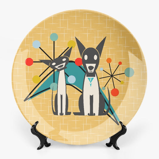 Atomic Dogs Ceramic Decorative Plates