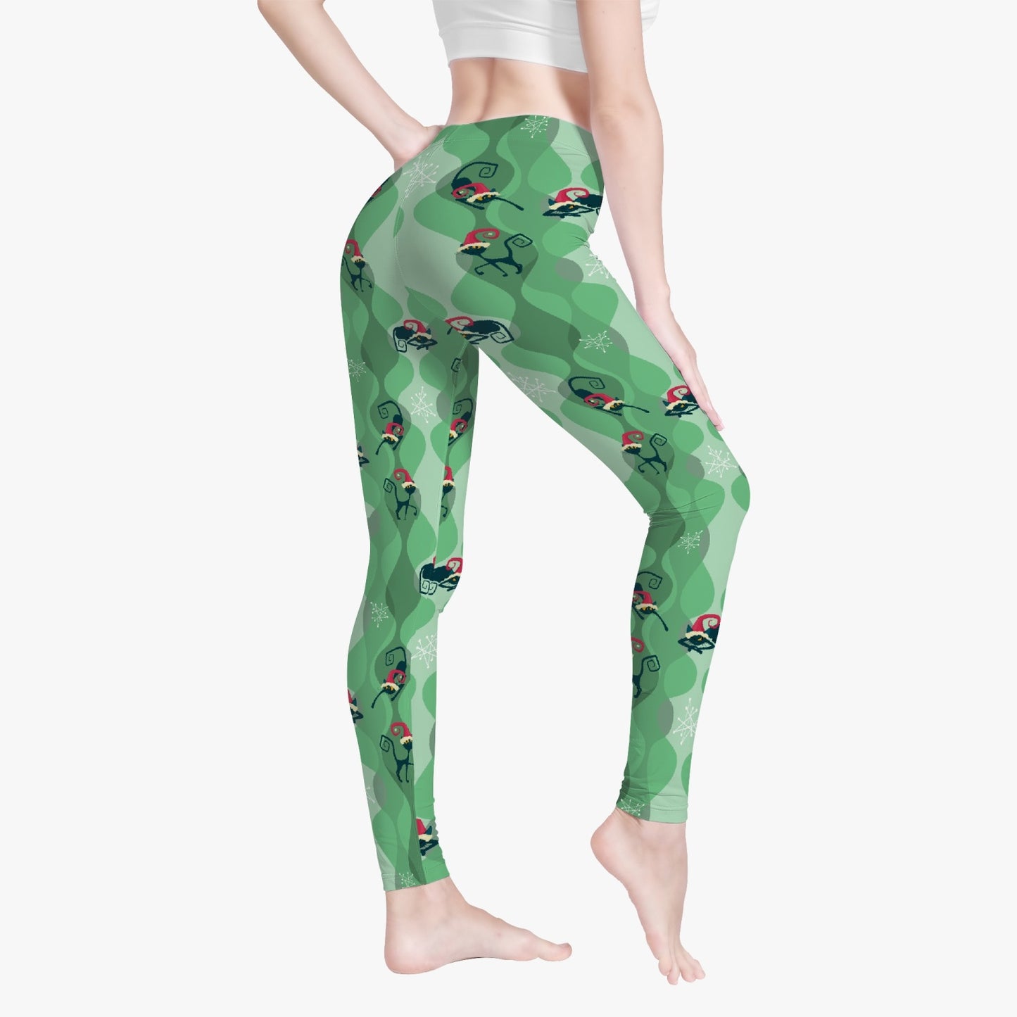 Retro MCM Atomic Cat Yoga Pants