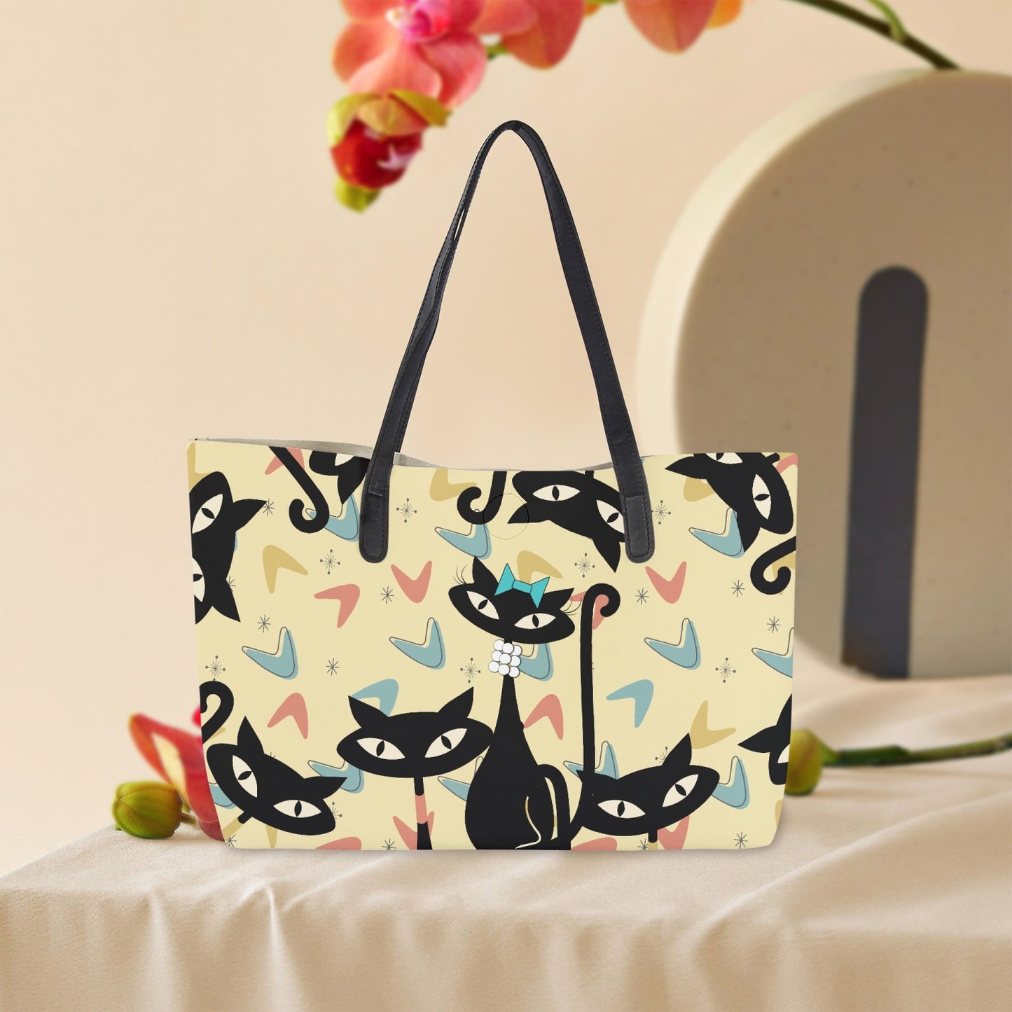 Atomic Cat in Pearls Neverfull Tote Bag- Weekender