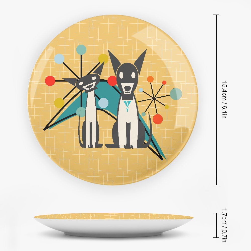 Atomic Dogs Ceramic Decorative Plates