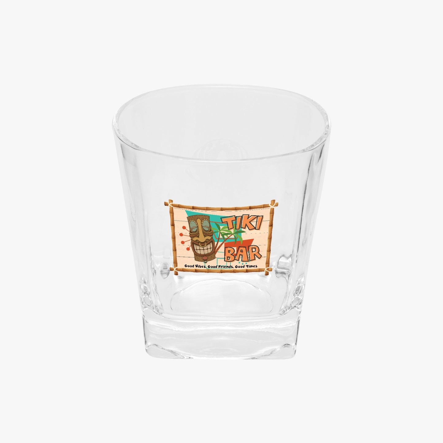 MCM Tiki Bar Whiskey Glasses 10 oz Square