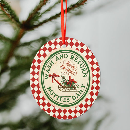 944. Aluminum Round Hanging Ornament