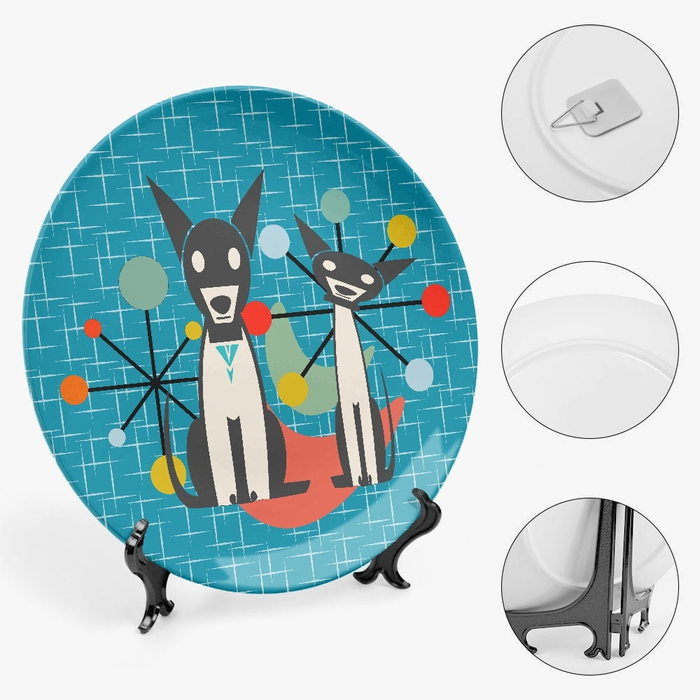 Atomic Dogs Ceramic Decorative Plates