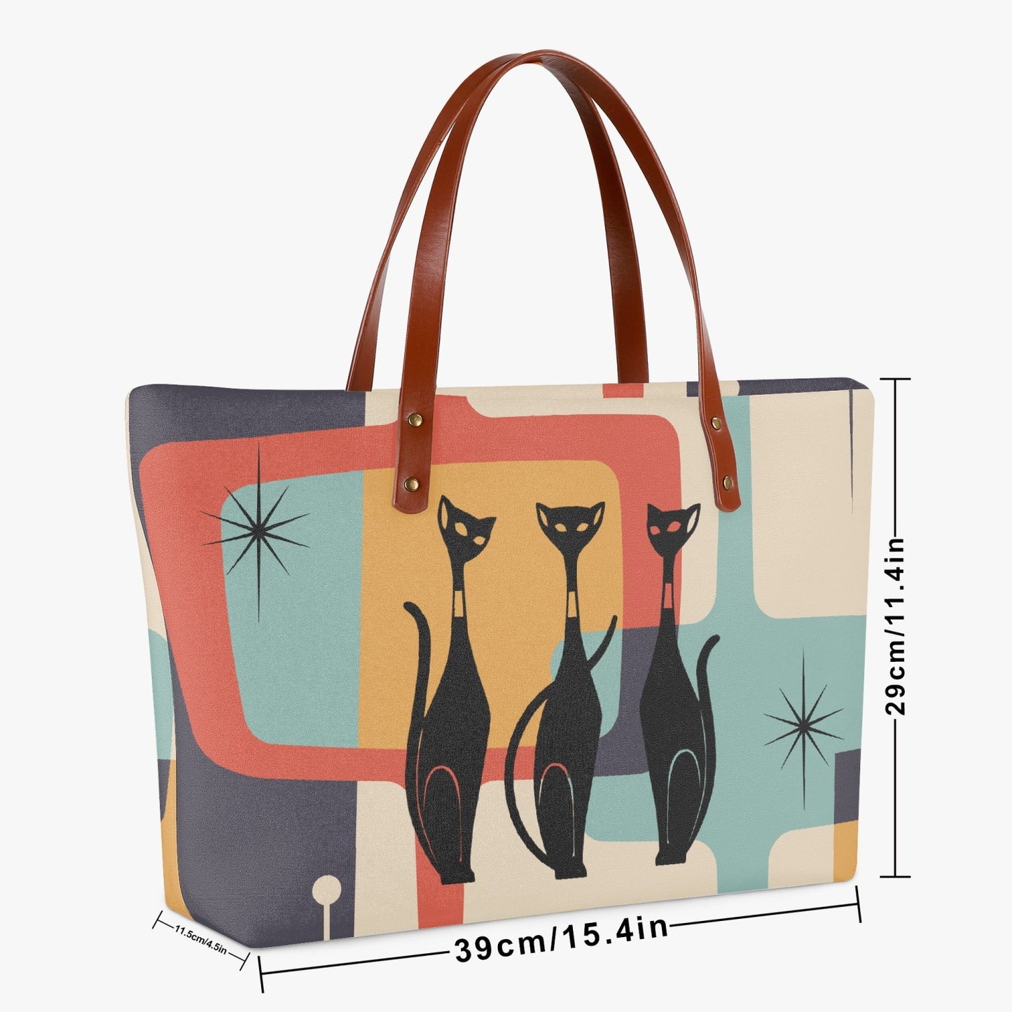 Mid Mod Neverfull Purse- Atomic Cats Classic Diving Cloth Tote Bag