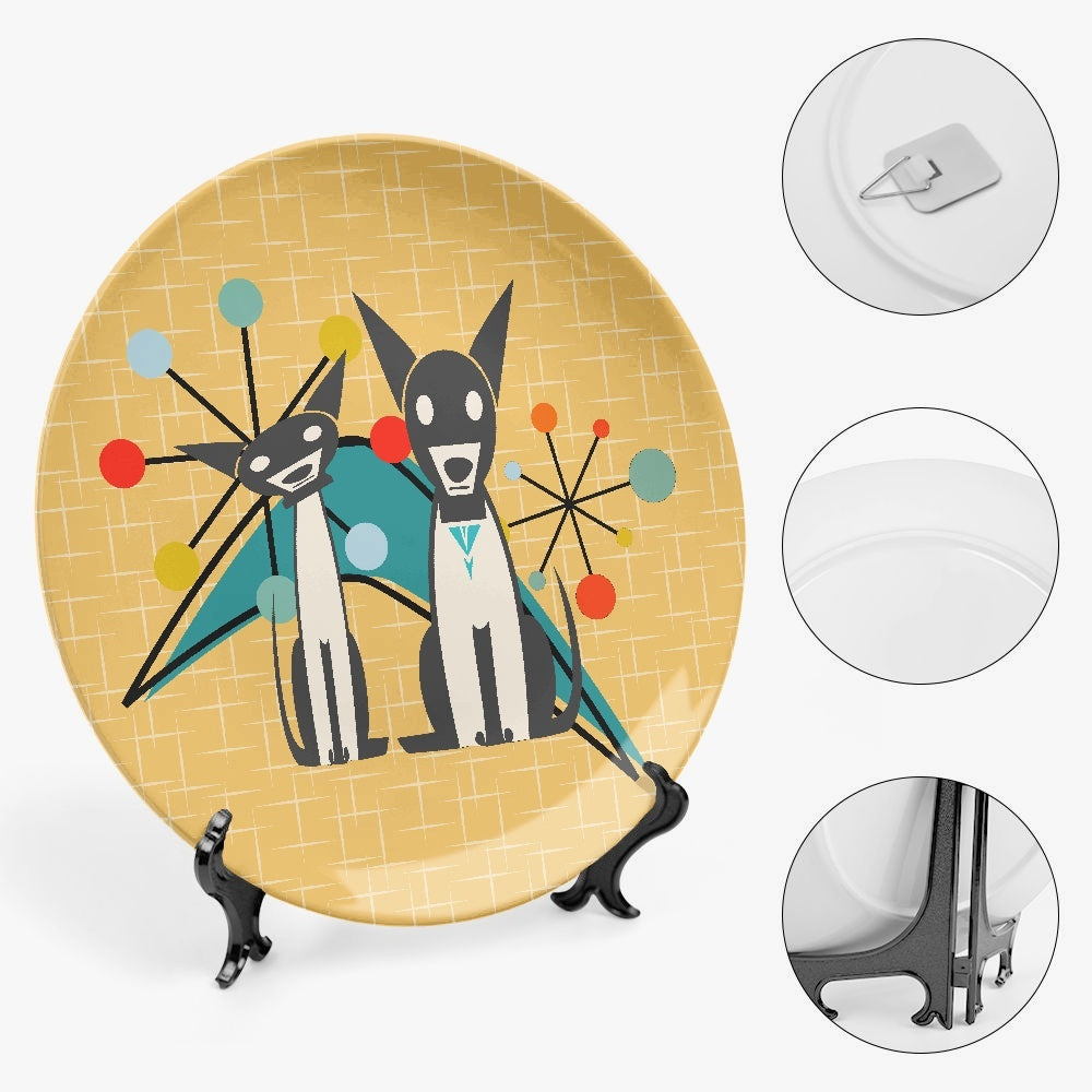 Atomic Dogs Ceramic Decorative Plates